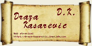 Draža Kašarević vizit kartica
